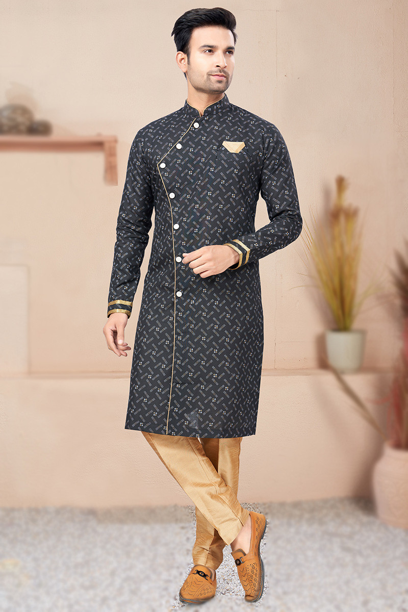 Indo western hot sale sherwani for men