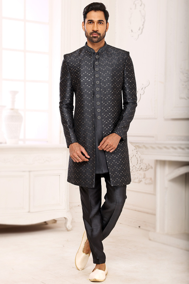 Grey silk jacket outlet