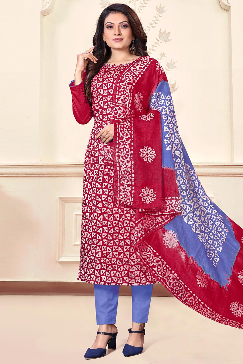 Buy NEW STYLISH Women Floral Printed Kurta Trouser With Dupatta Set Online  at Best Prices in India - JioMart.