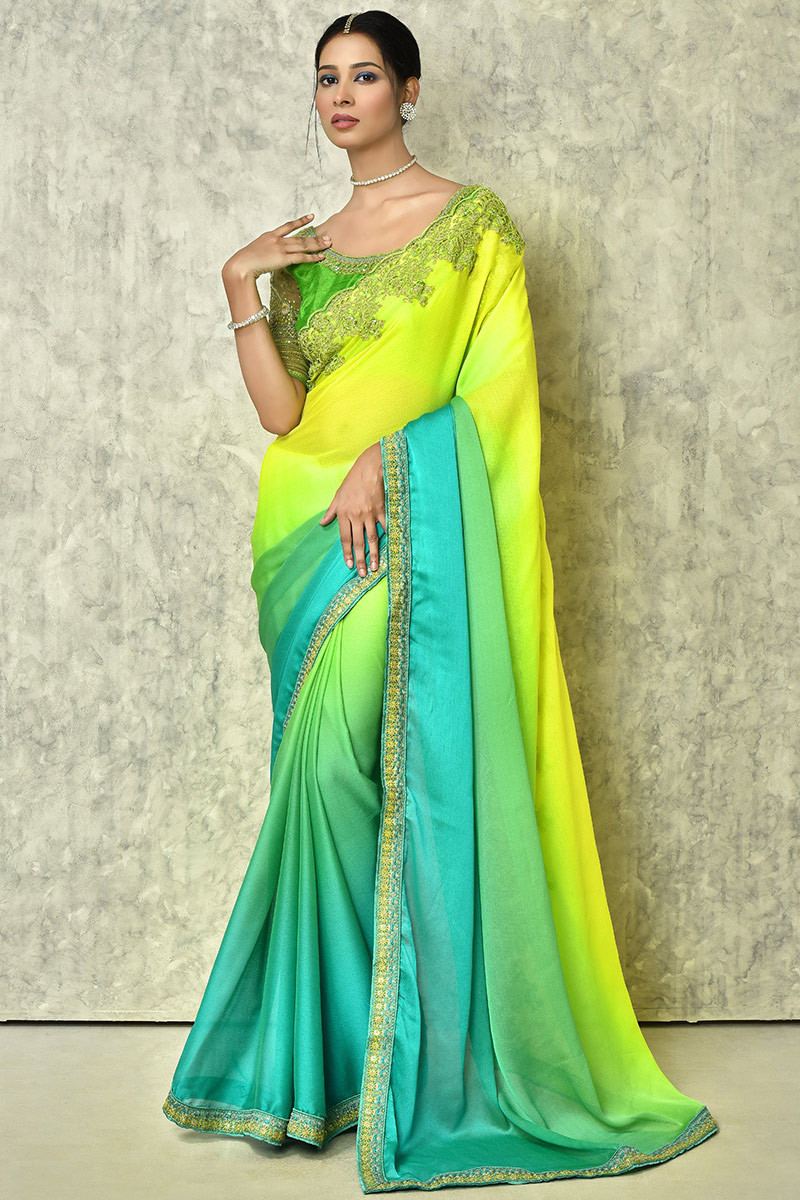 Chiffon pure new arrivals saree