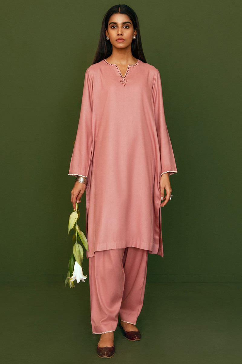 Buy Costume Linen Coral Pink Patiala Suit LSTV114393