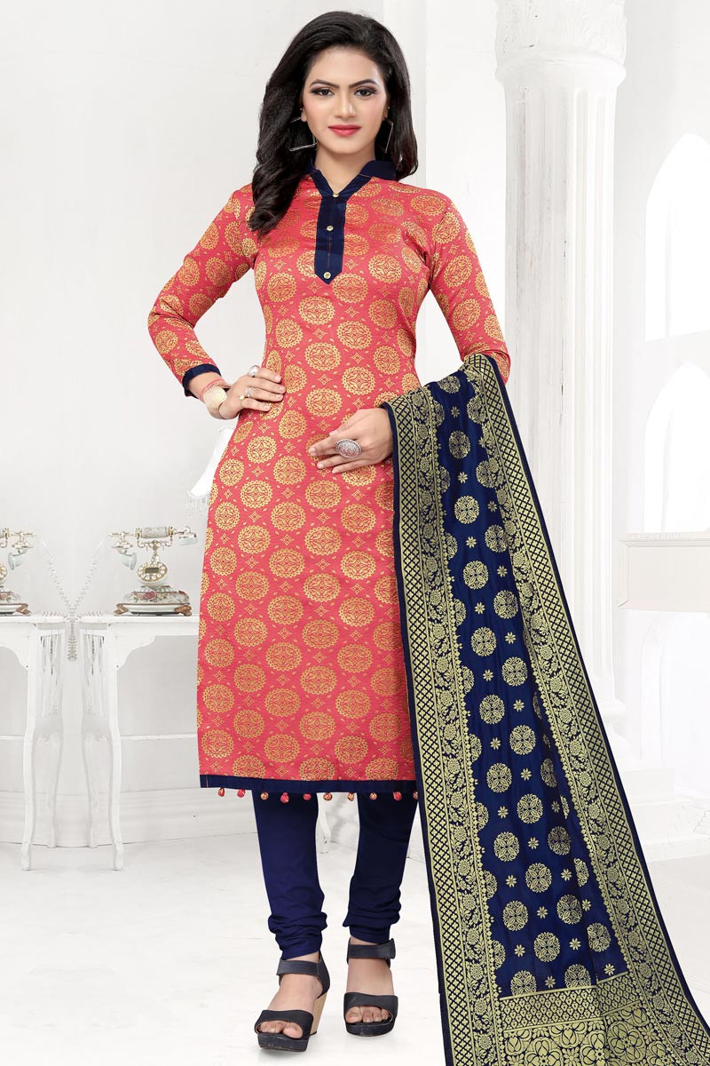 Silk churidar top set