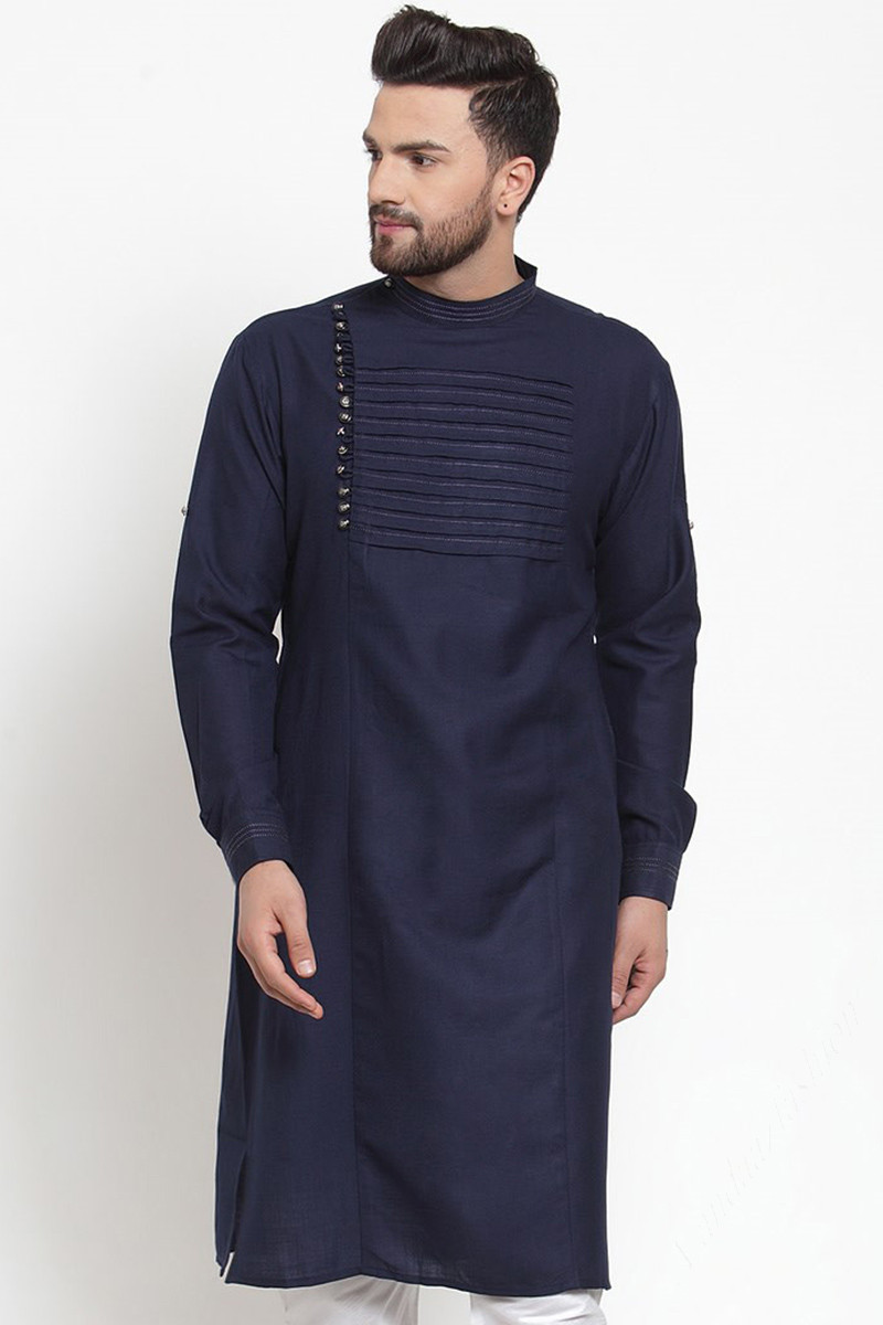Dark blue online colour kurta pajama