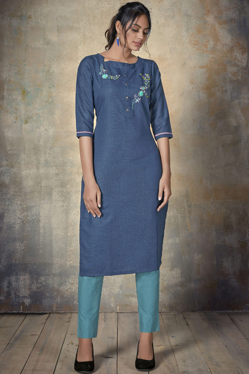 Cotton kurti for jeans best sale