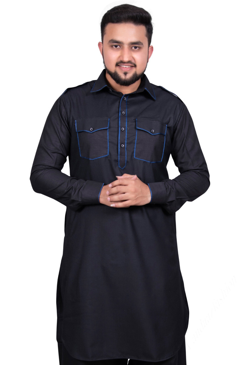 Buy online Brown Solid Pathani Kurta from top wear for Men by Ed for ₹879  at 56% off | 2024 Limeroad.com