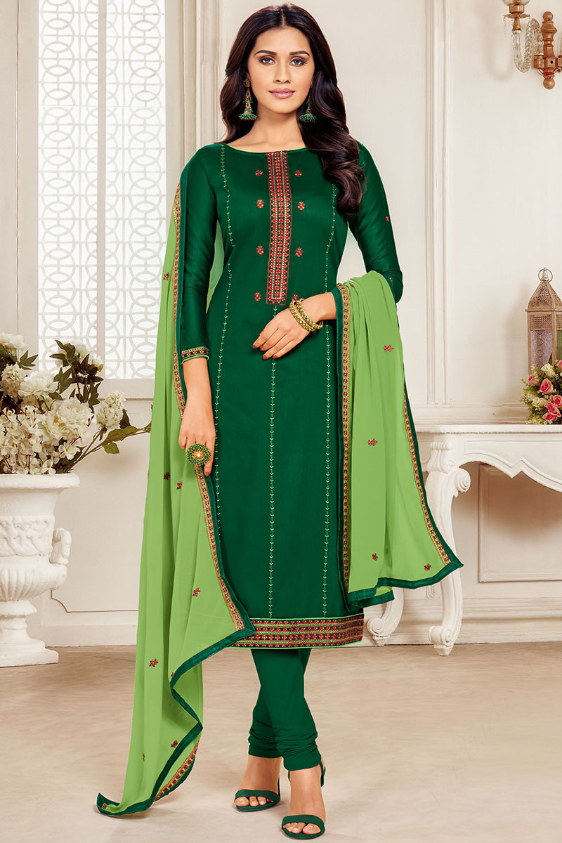 Silk cotton churidar store