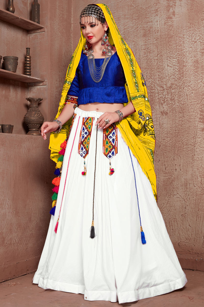 Shop Yellow Cotton Printed Kids Girl Lehenga Choli Online at Best Price |  Cbazaar