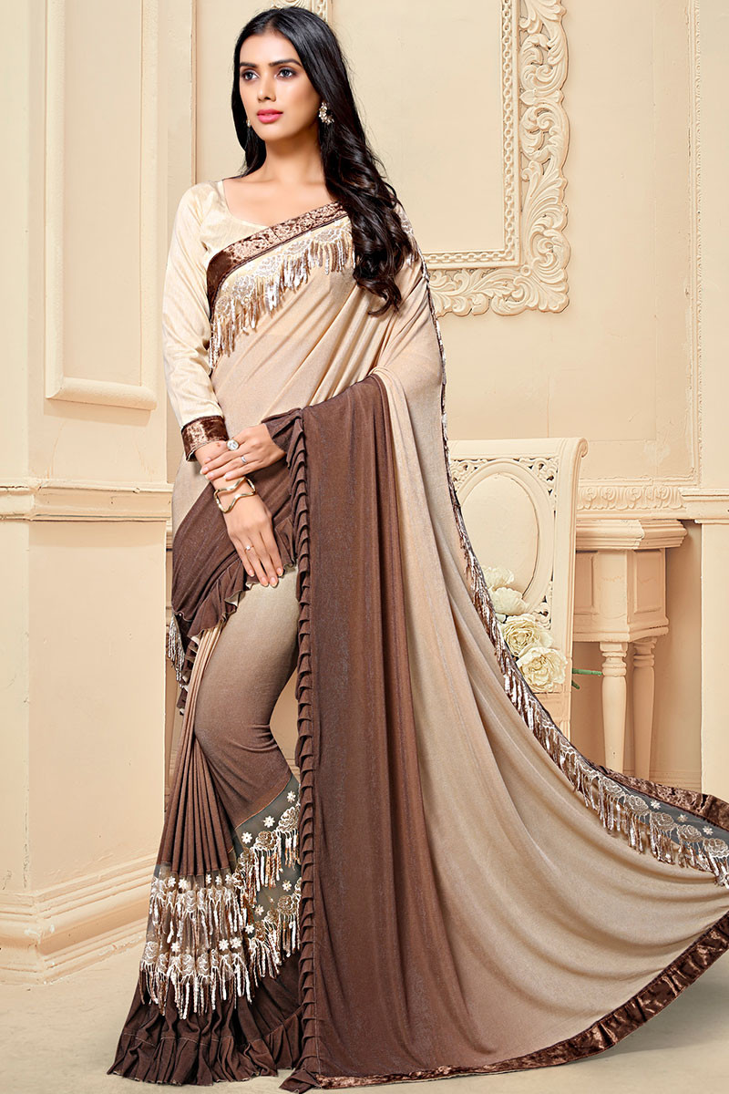 Fancy party sales wear saree