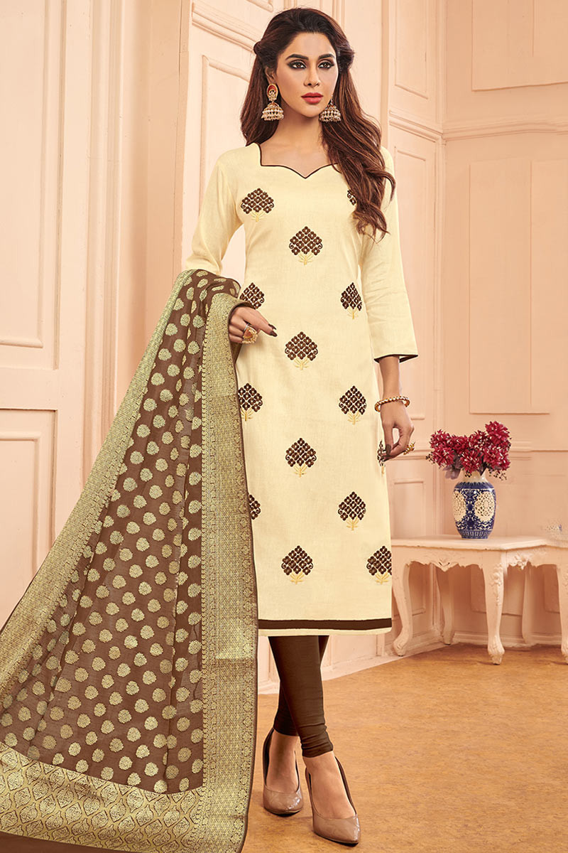 Cotton churidar readymade top
