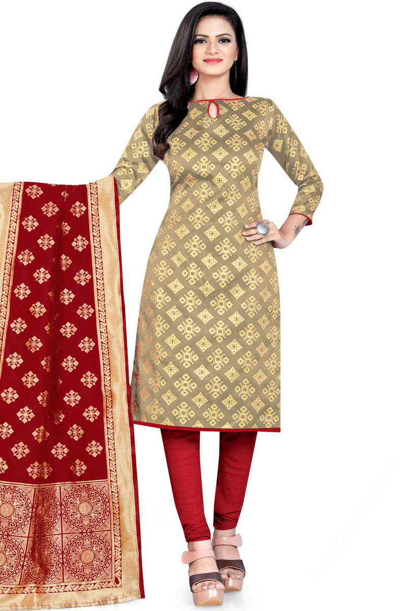 Brocade churidar neck designs 2025