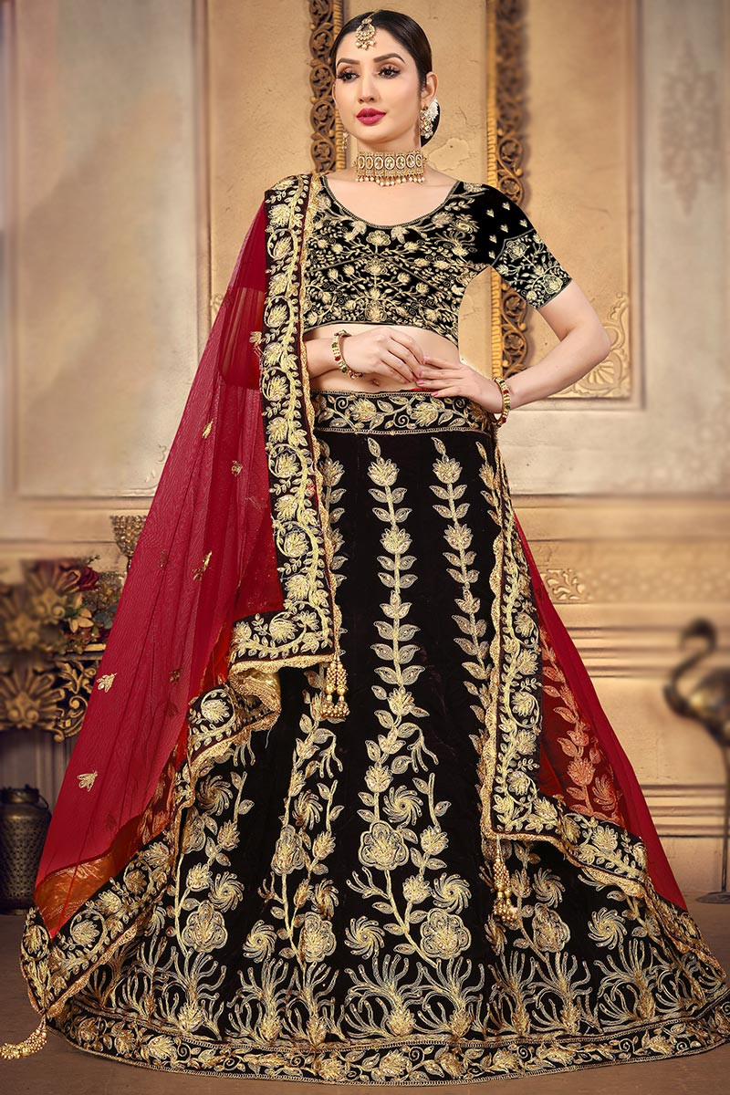 Exquisite Wedding Lehenga Choli Collection | Zeel Clothing | Fabric: Velvet