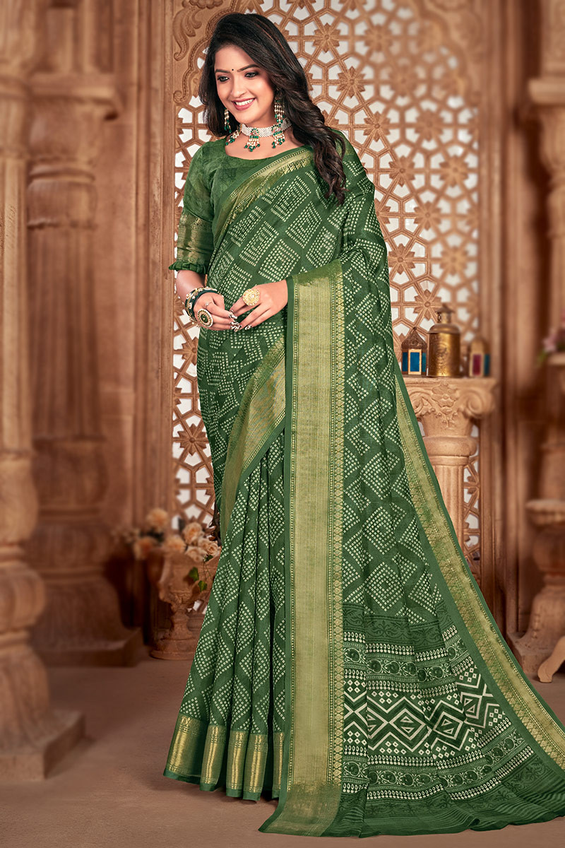 Bottle Green South Indian Saree, Banarasi Border, Indian Wedding Saree,  Traditional Saree, Bridesmaid Saree, Festival Sari USA, Australia - Etsy | Silk  saree banarasi, Fashionable saree blouse designs, Bridesmaid saree