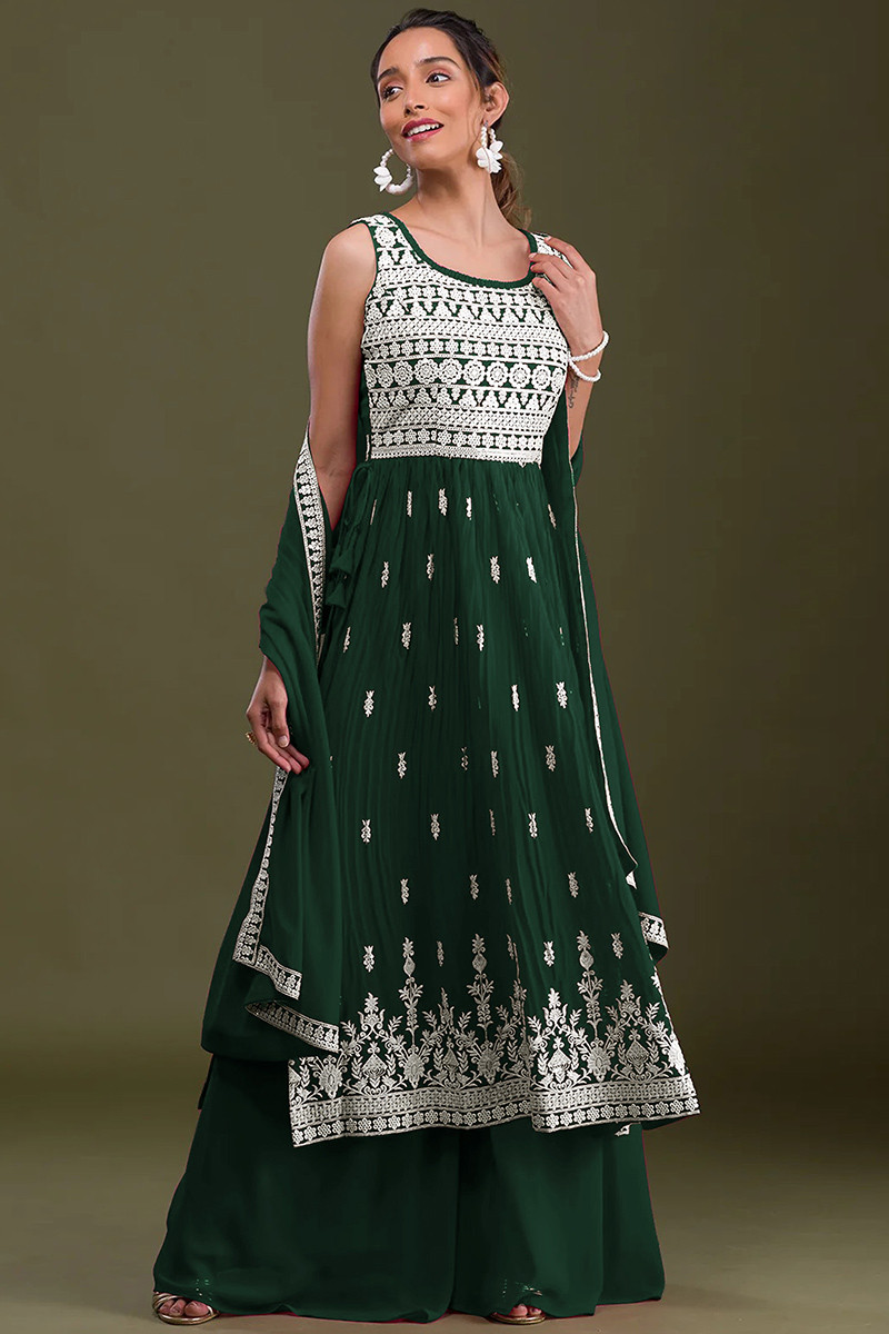 Dark green frock designs top