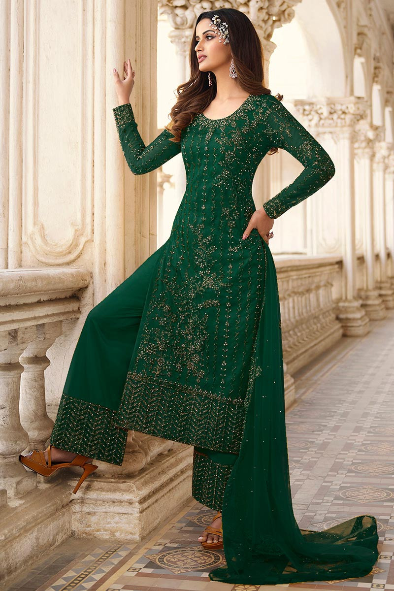 Prachi Desai Green Chudidar Salwar Suit with Jacket | Fashion, Stylish  short dresses, Stylish dresses for girls