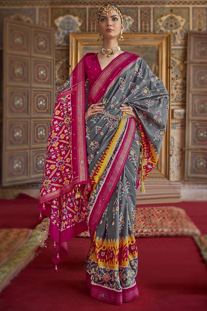 Shop the Hottest Pink Georgette Saree Online Now