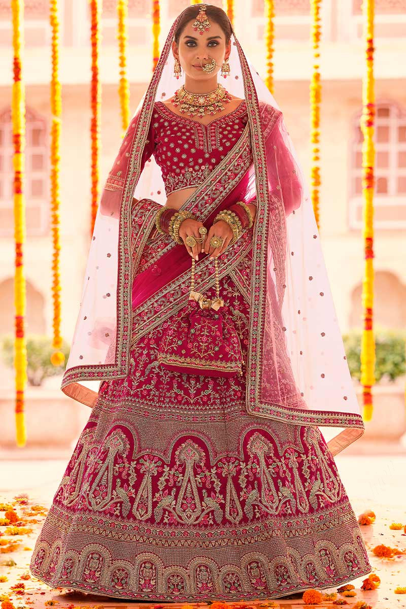 Pink Wedding Lehenga: Bridal Reception Outfit | Pink indian wedding, Indian  wedding wear, Bridal outfits