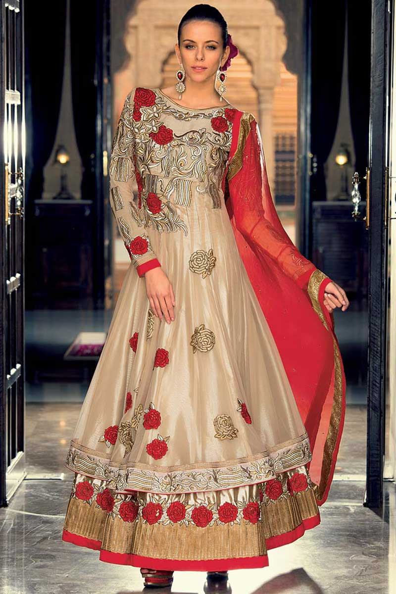 Red Anarkali Suit Set With Palazzo With Net Dupatta | Red anarkali suits,  Dress, Stylish dress designs