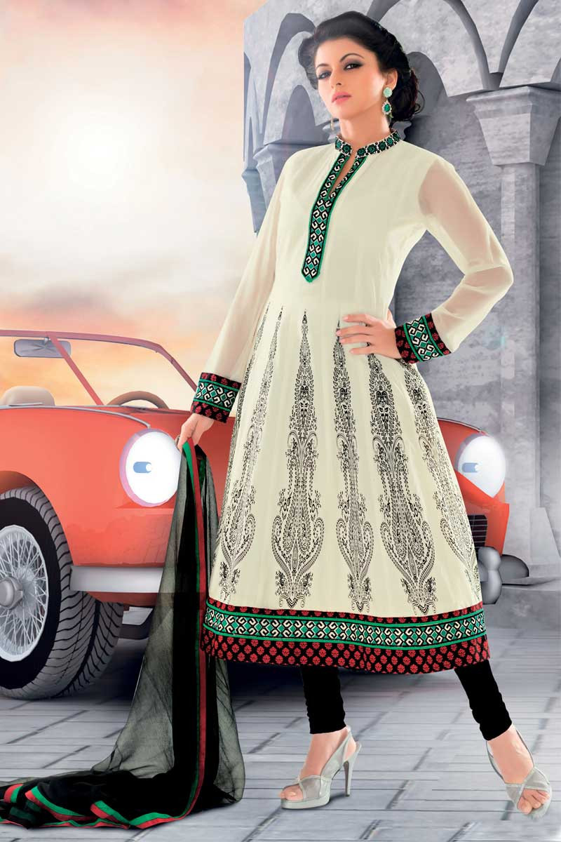 Cotton long churidar sale