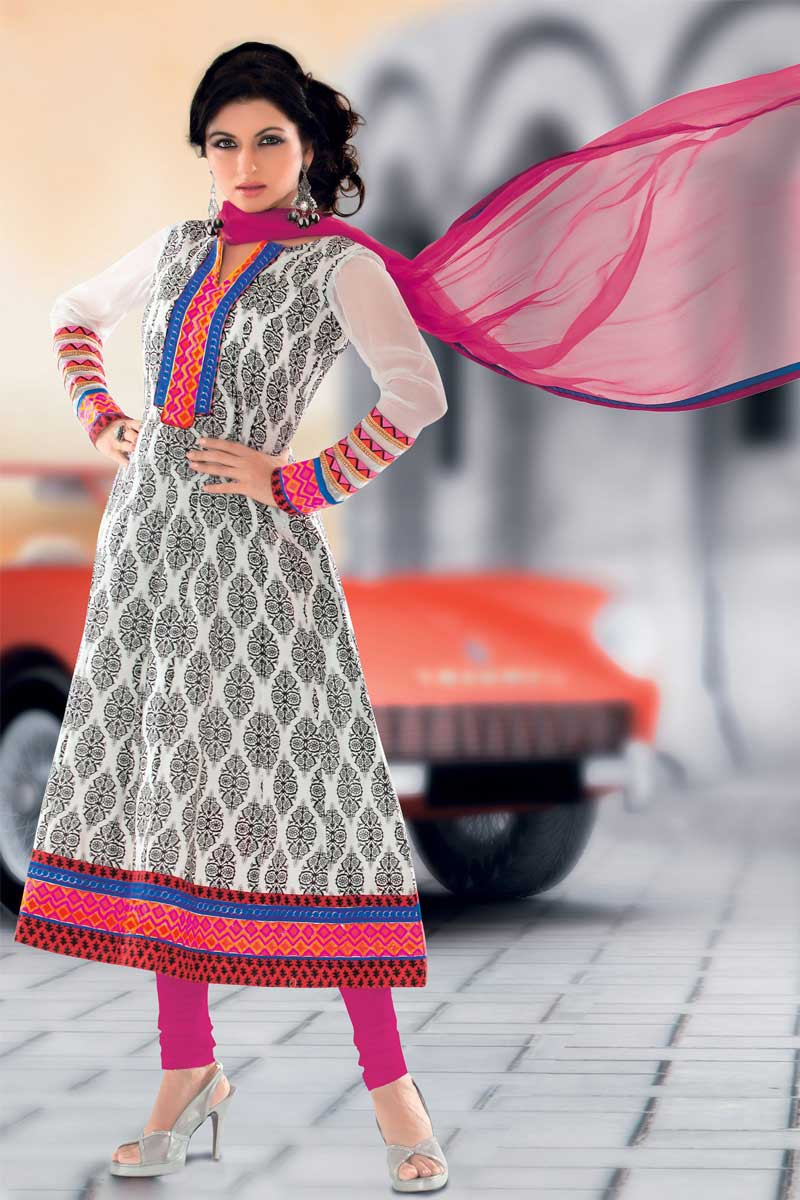 Cotton anarkali churidar shop