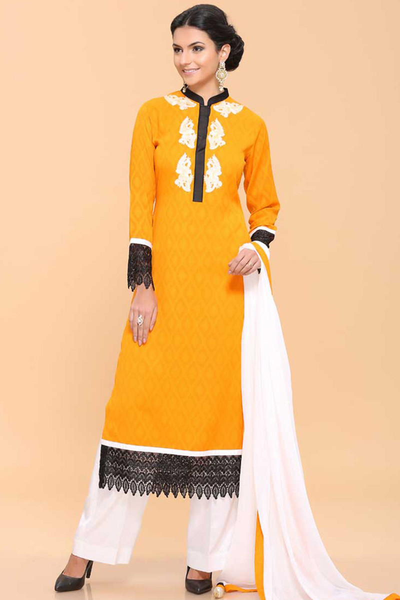 Yellow Dupatta Color Combination Ideas/ Yellow Dupatta With Contrast Suit  And Kurtis - YouTube