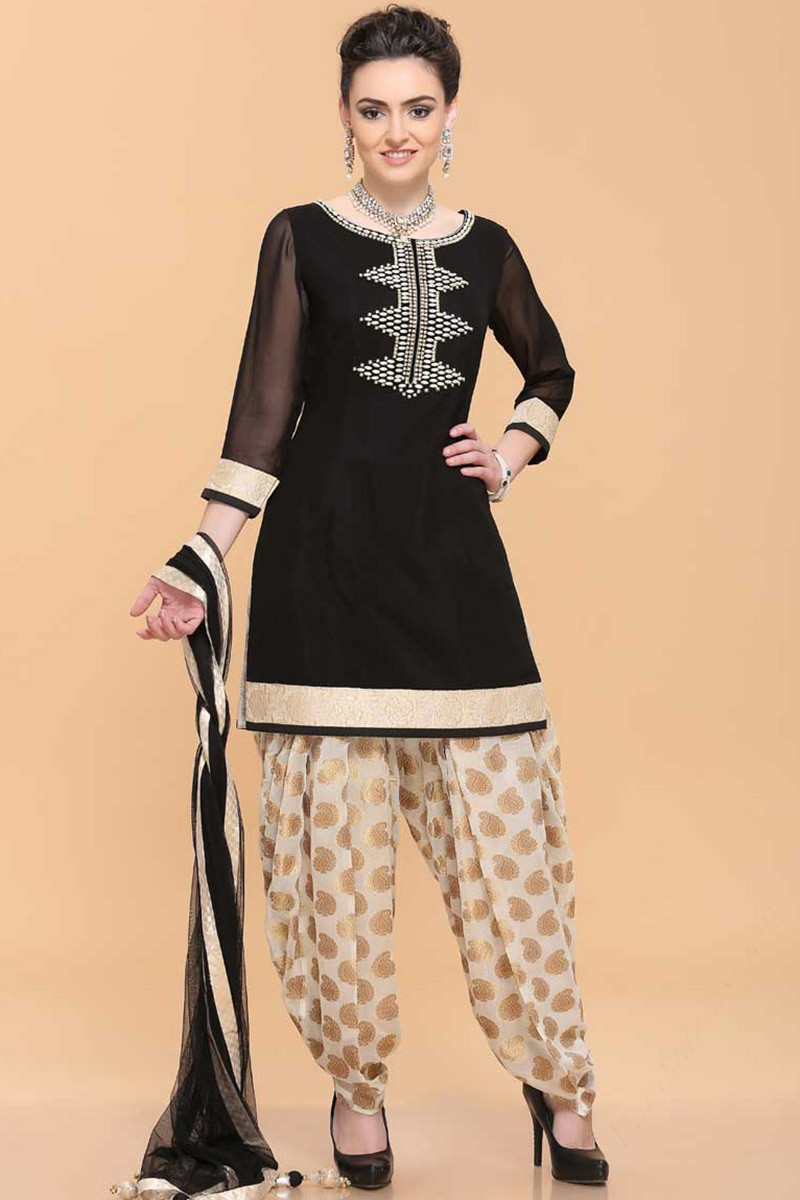 Black Salwar Suit: Buy Latest Designer Black Salwar Kameez Online