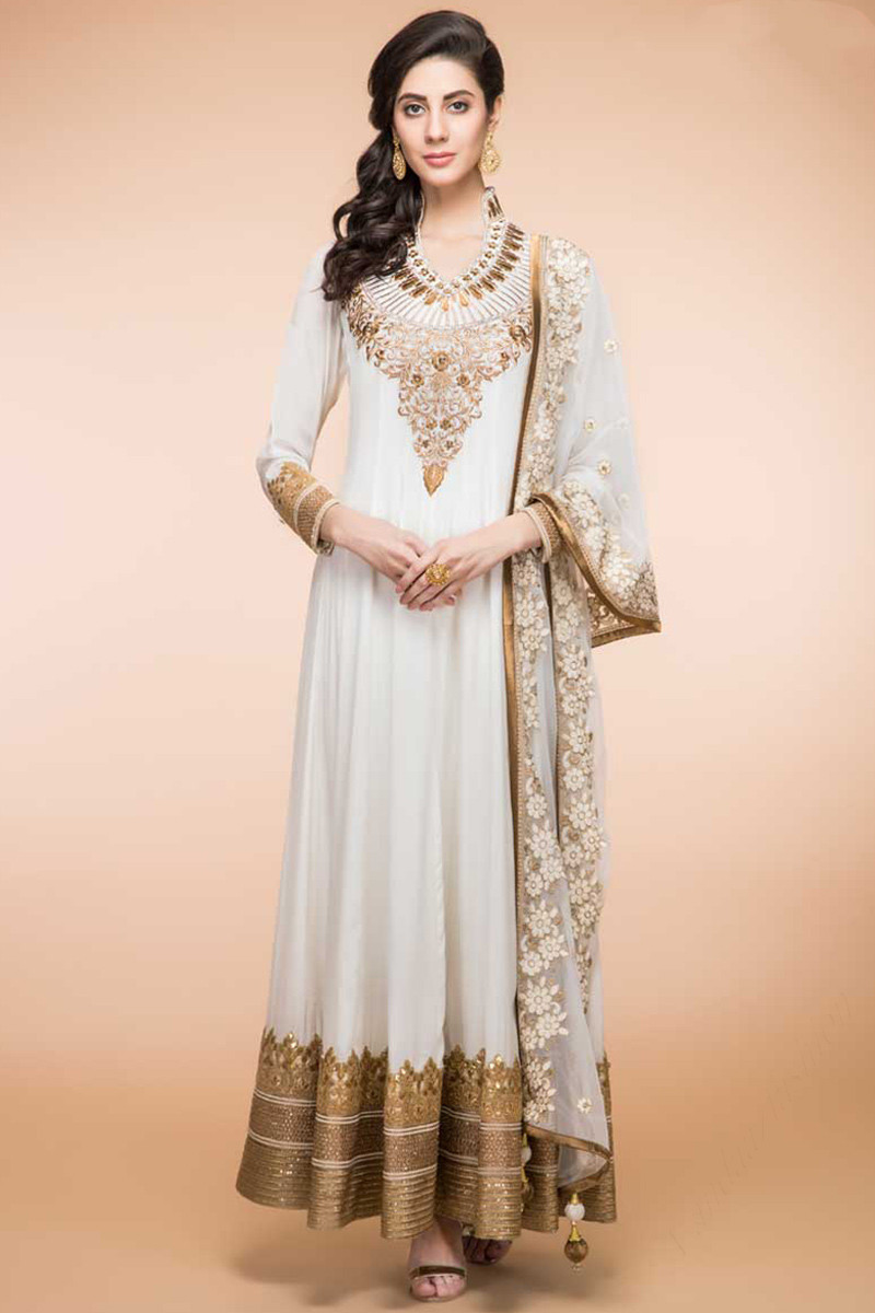 Off sale white churidar