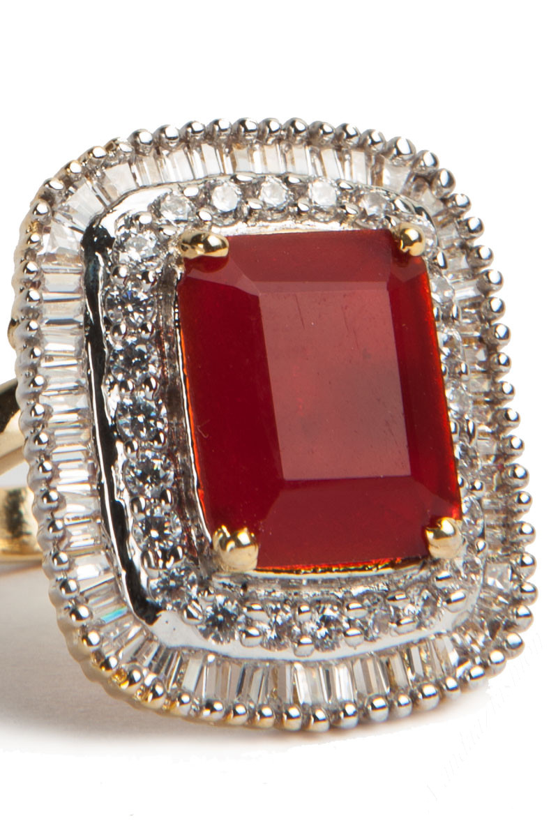 Buy K-DESIGN : Elegant 2 Ct Synthetic Diamond Wedding Rings for Women Ladys  Finger Jewelry Silver 925 18K Gold Plated SONA Ring Gift X8642 Online at  desertcartINDIA