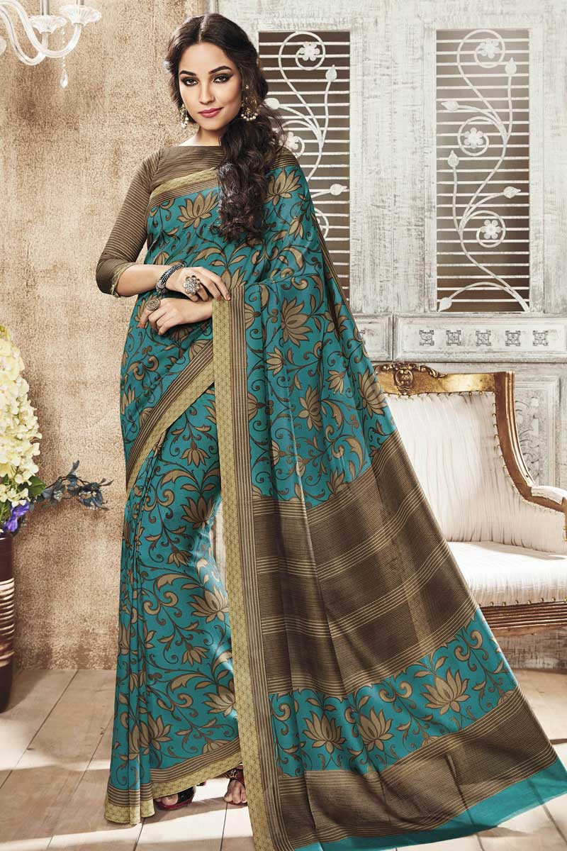 Pure Soft Kanchivaram Silk Saree With Readymade Blouse SALE.