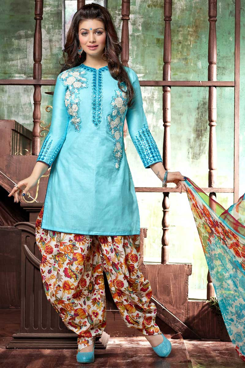 Elegant shalwar kameez pants on cotton fabric
