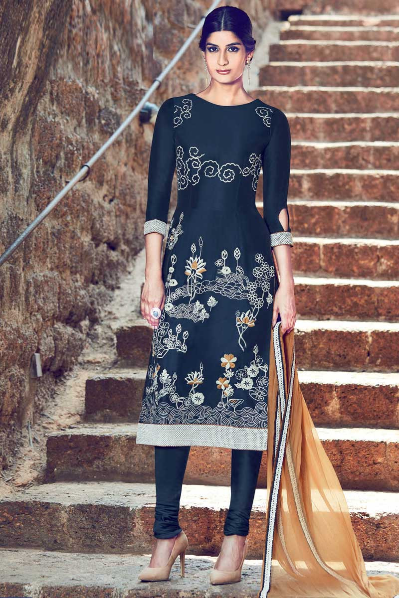 Cotton churidar dress store models for stitching