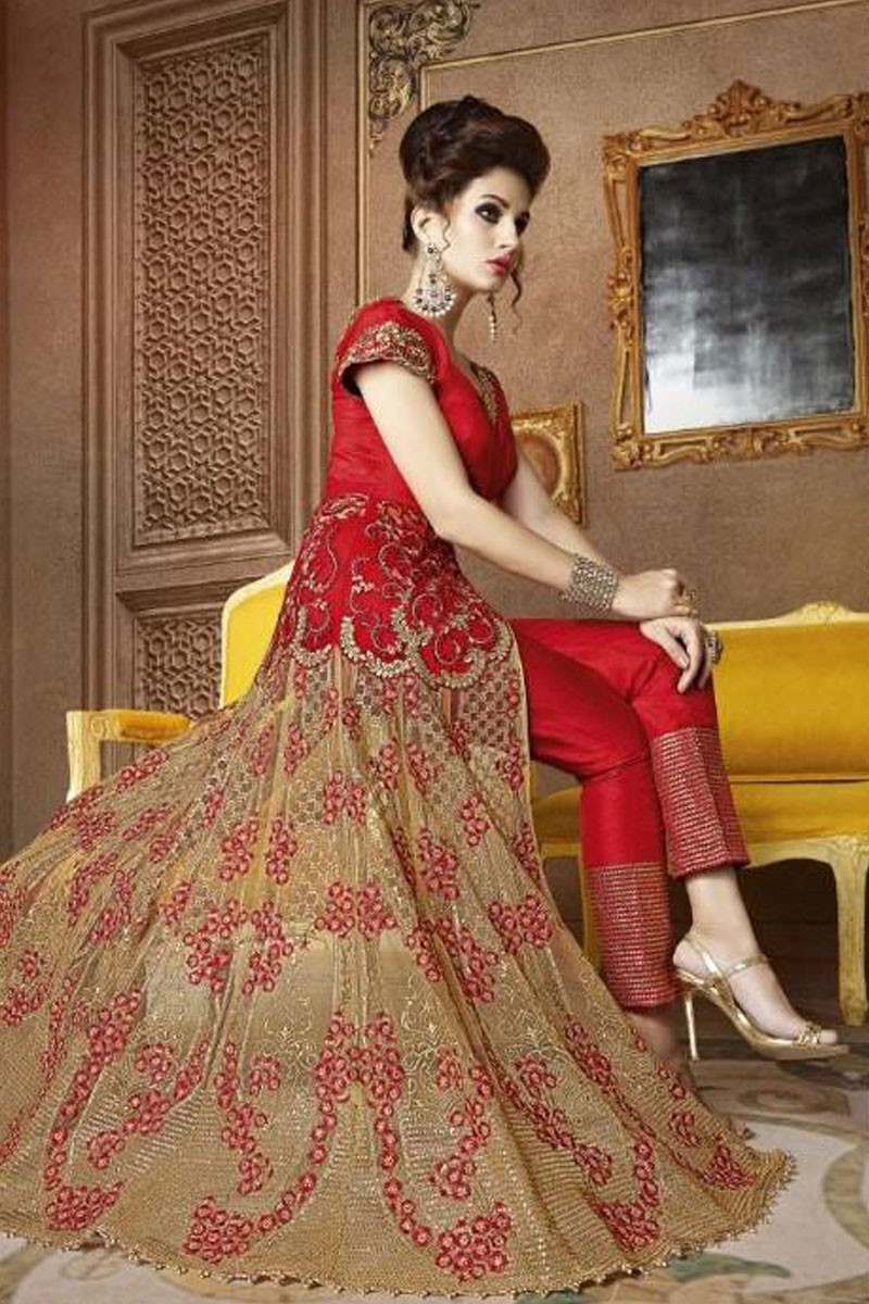 Banarasi hotsell silk anarkali