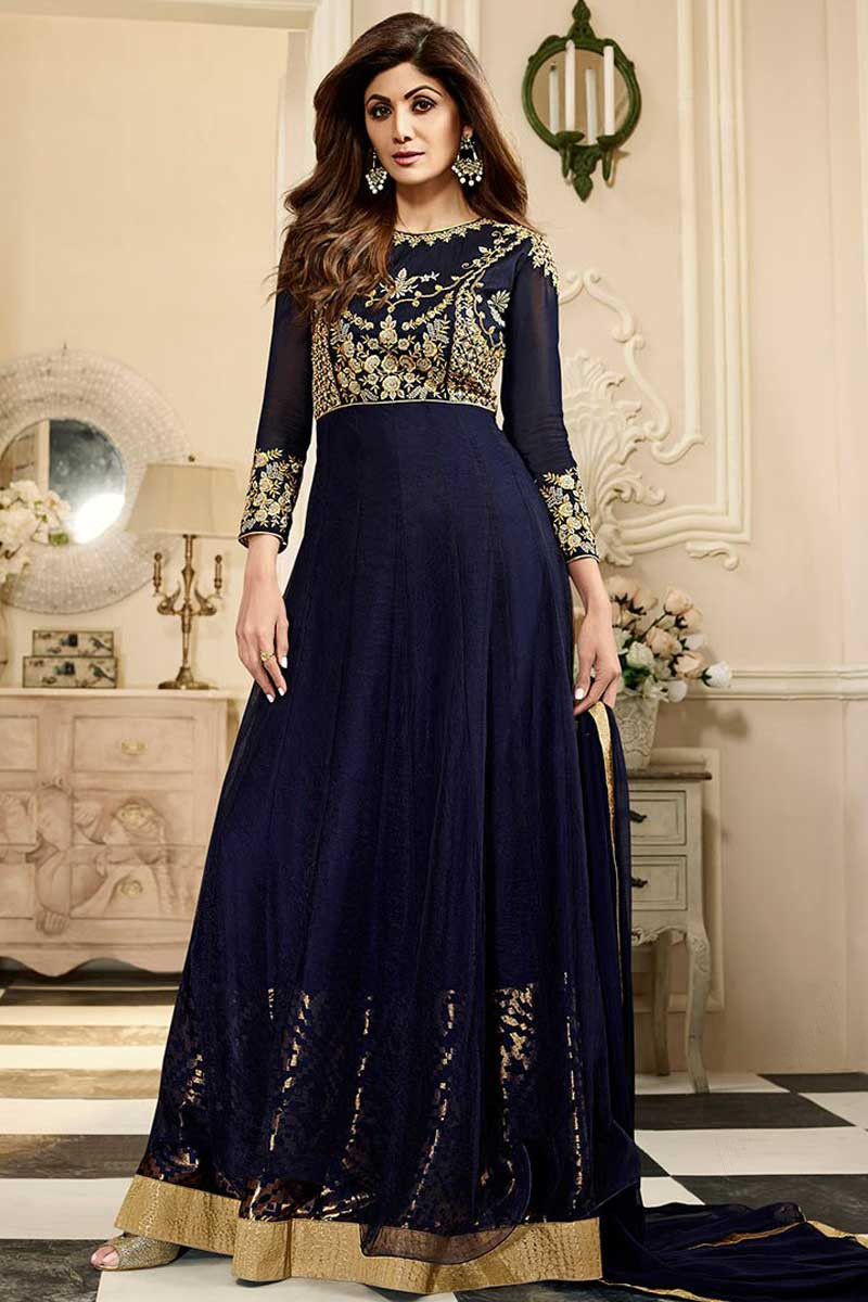 Shilpa shetty anarkali new arrivals dress