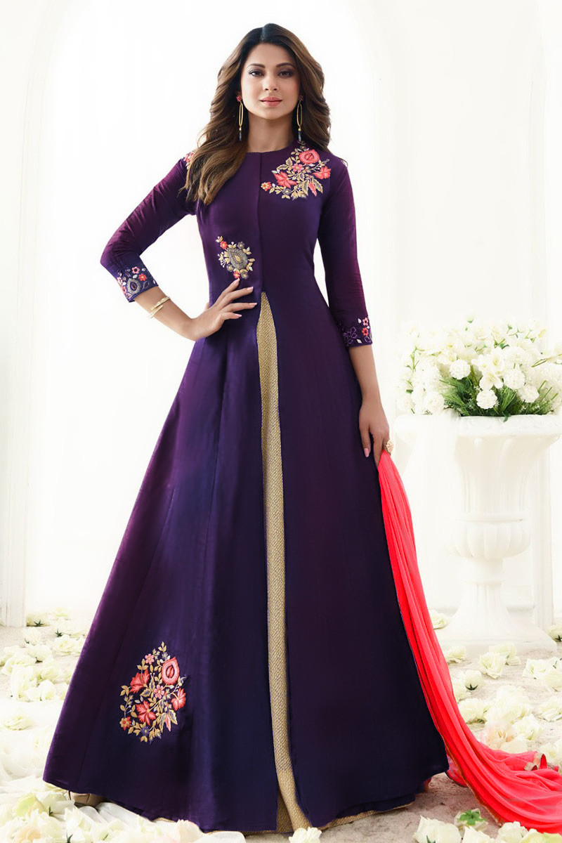 Beige Anarkali Dress Online: Latest Designs of Beige Anarkali Dresses  Shopping