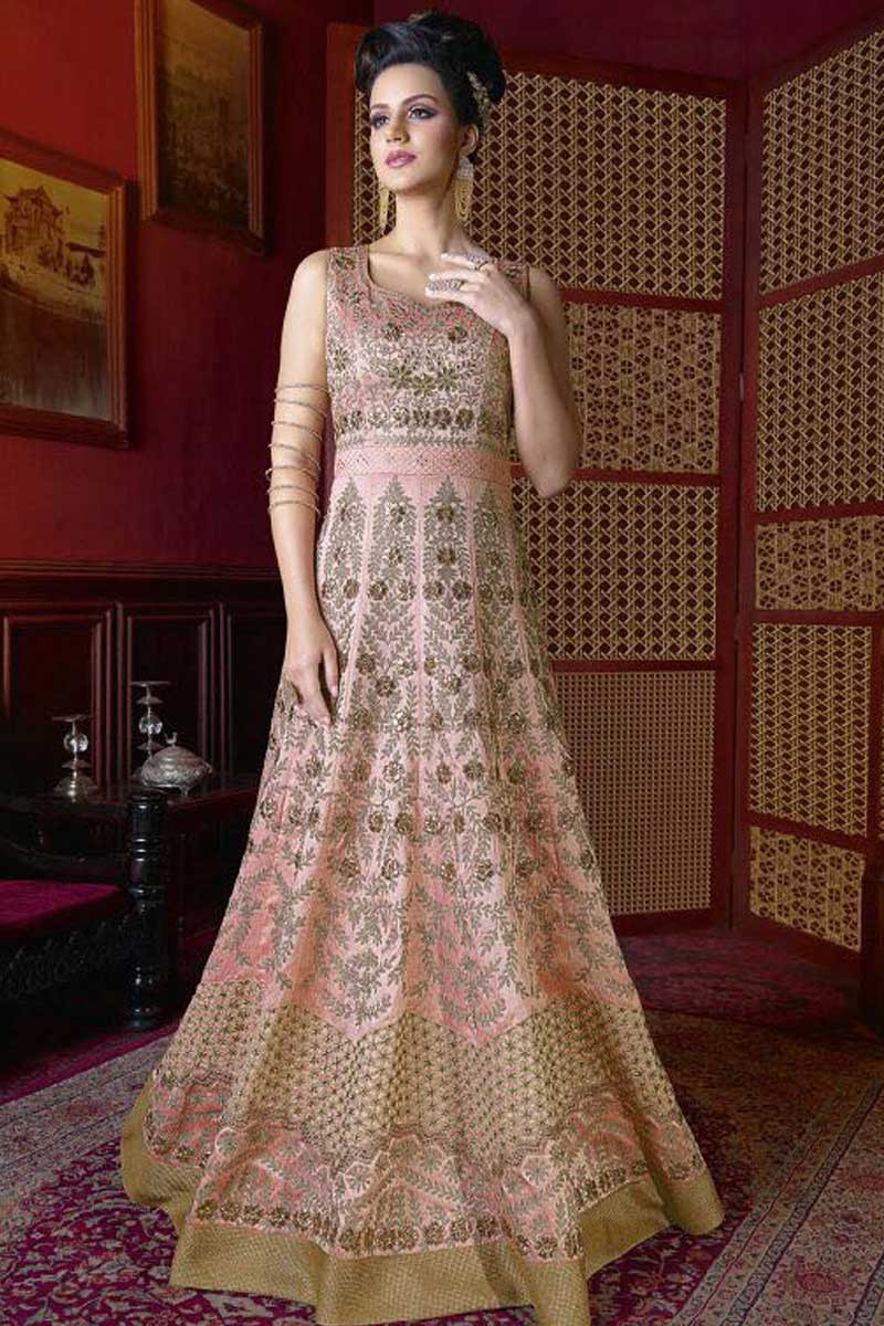 Long silk gown hot sale design