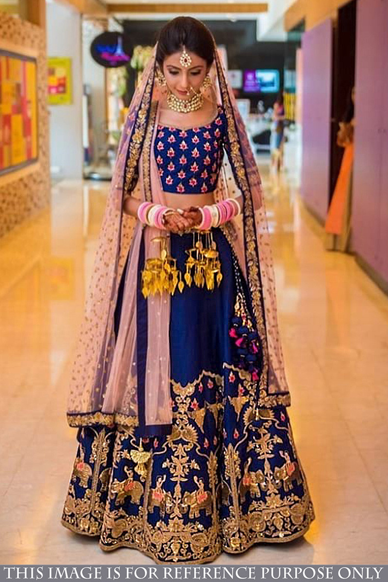 Banglori satin lehenga choli sales