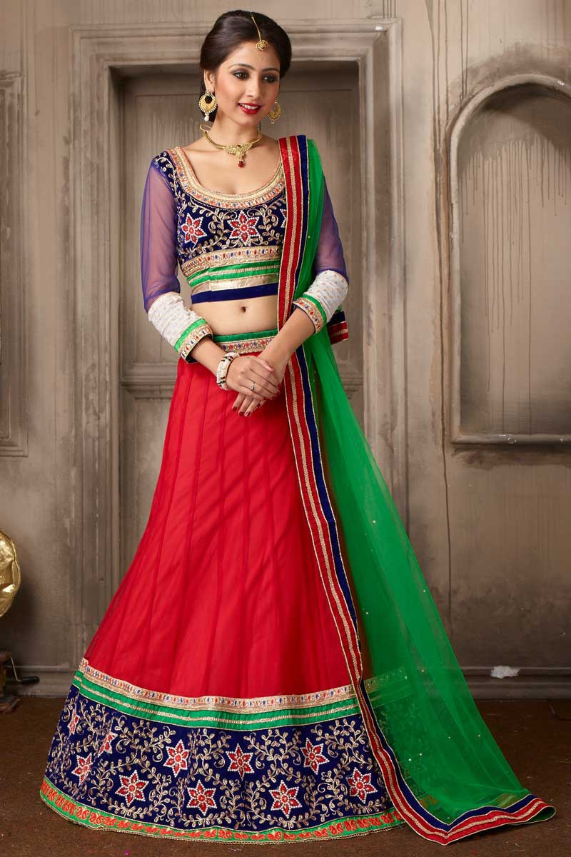 Net and velvet chaniya choli new arrivals
