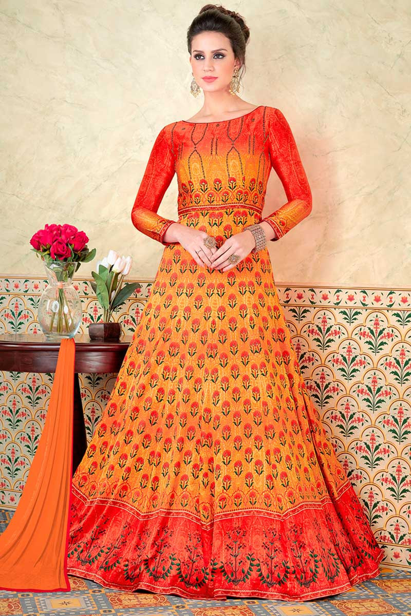 Robe couleur orange sales