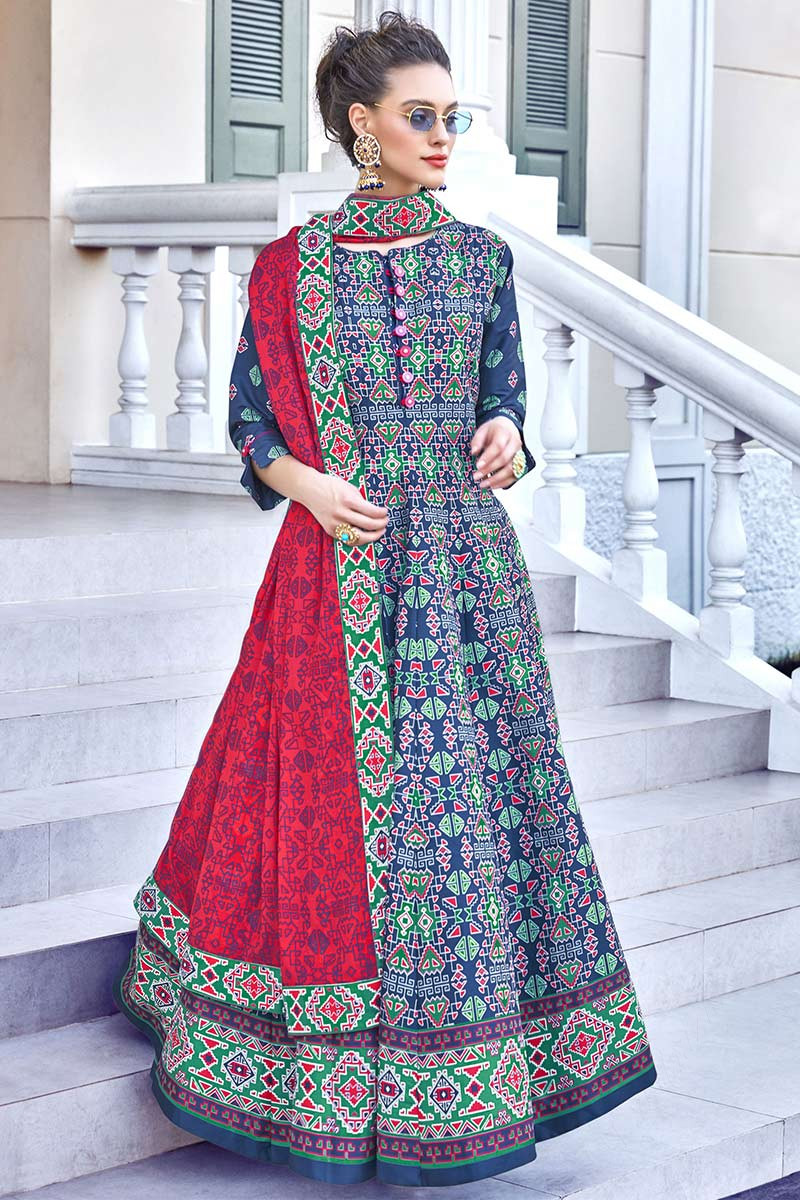 Cotton anarkali dress with price clearance