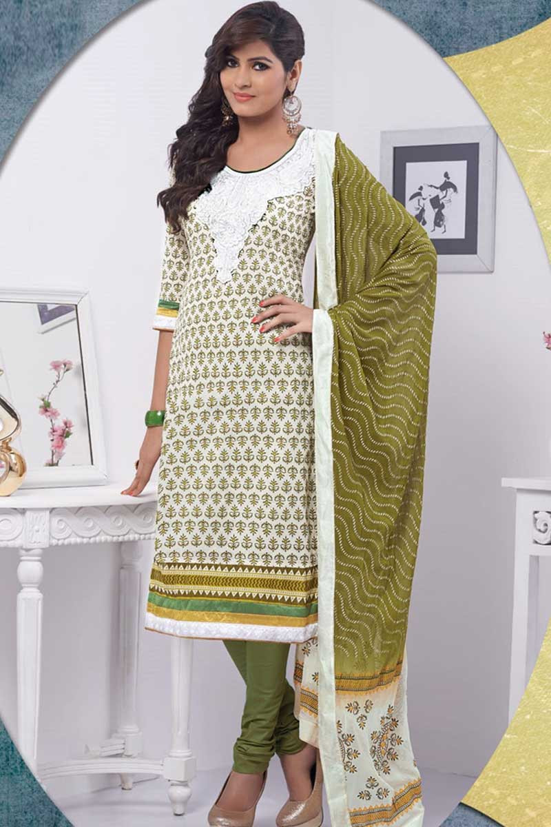 Cotton long churidar sale