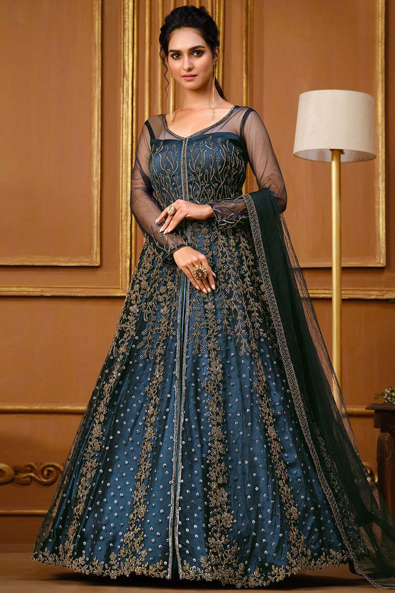 Which is the best site to buy an elegant, unique Anarkali suit for a party  at reasonable rates? - Quora