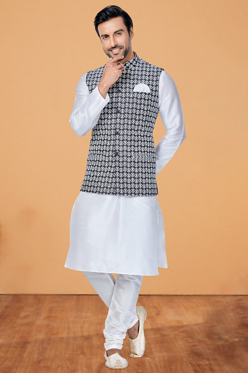 Mens white on sale jacket outfit