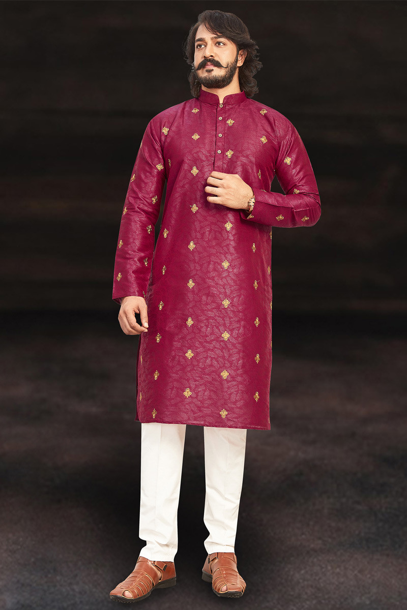 Maroon kurta online pajama