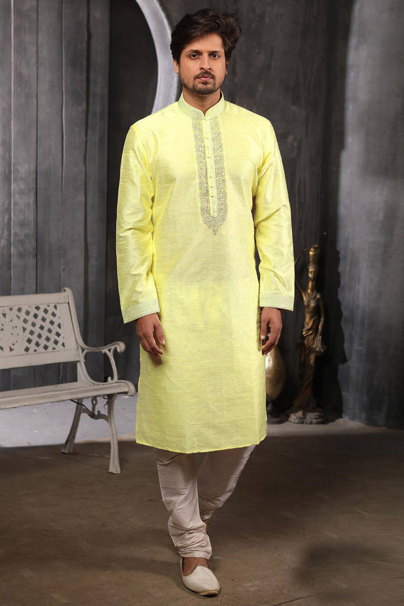 Wedding Special Ready to Wear Cream Kurta
