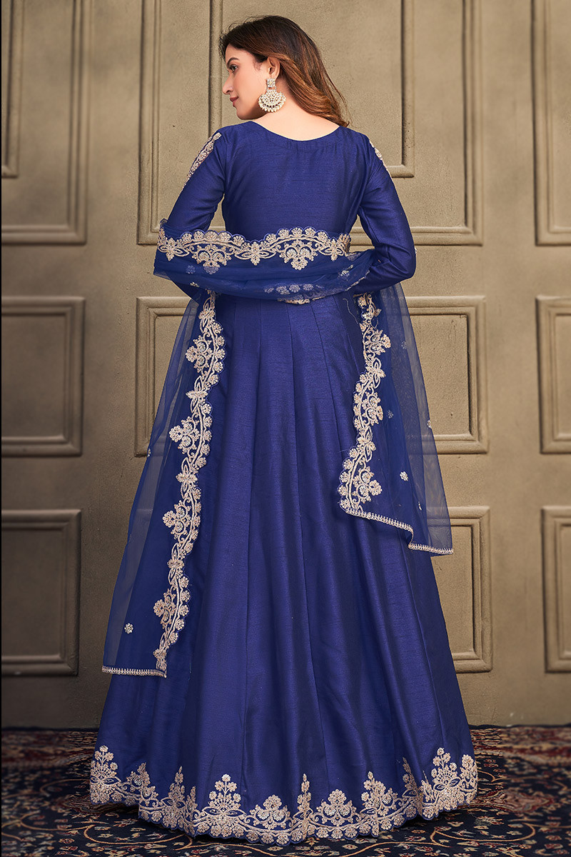 Royal blue hot sale frock suit