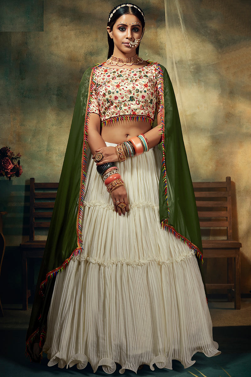 Designers Wedding Wear off White Lehenga Choli for Women Bridal Lehenga  Choli, Indian Bridesmaids Lehenga With Stitched Blouse Free Shipping - Etsy