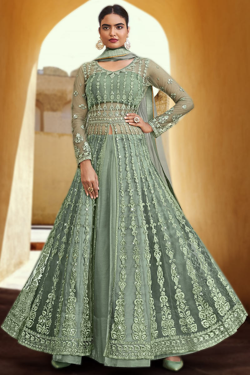 Lehenga anarkali hot sale suits