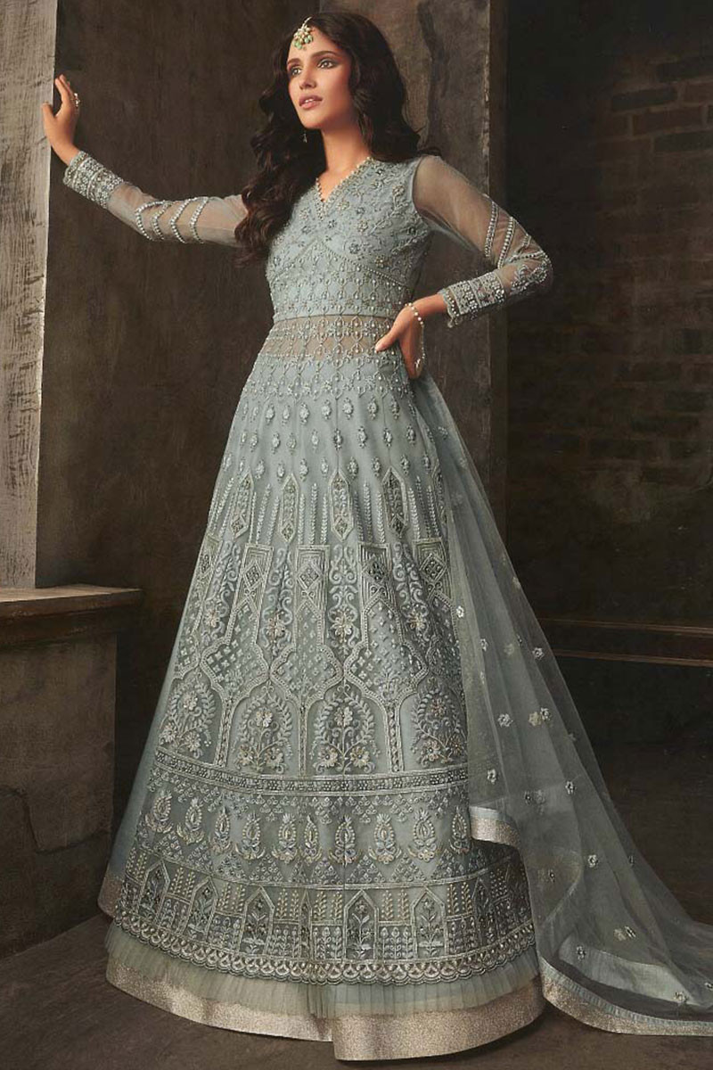 Anarkali skirt suit hot sale
