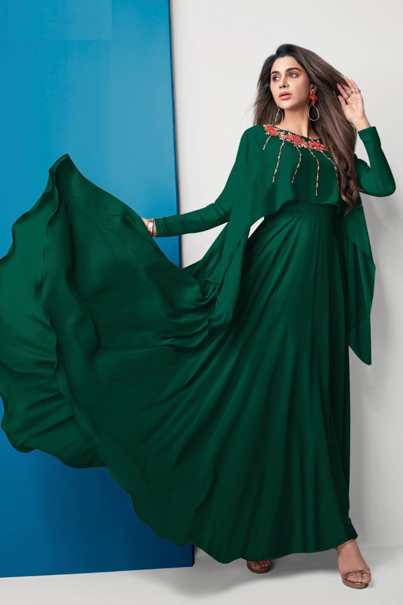 Silk store georgette gown