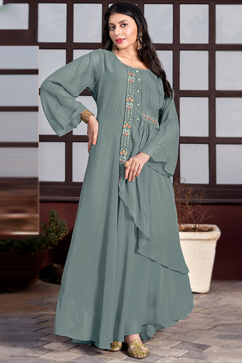 Grey kurti top online