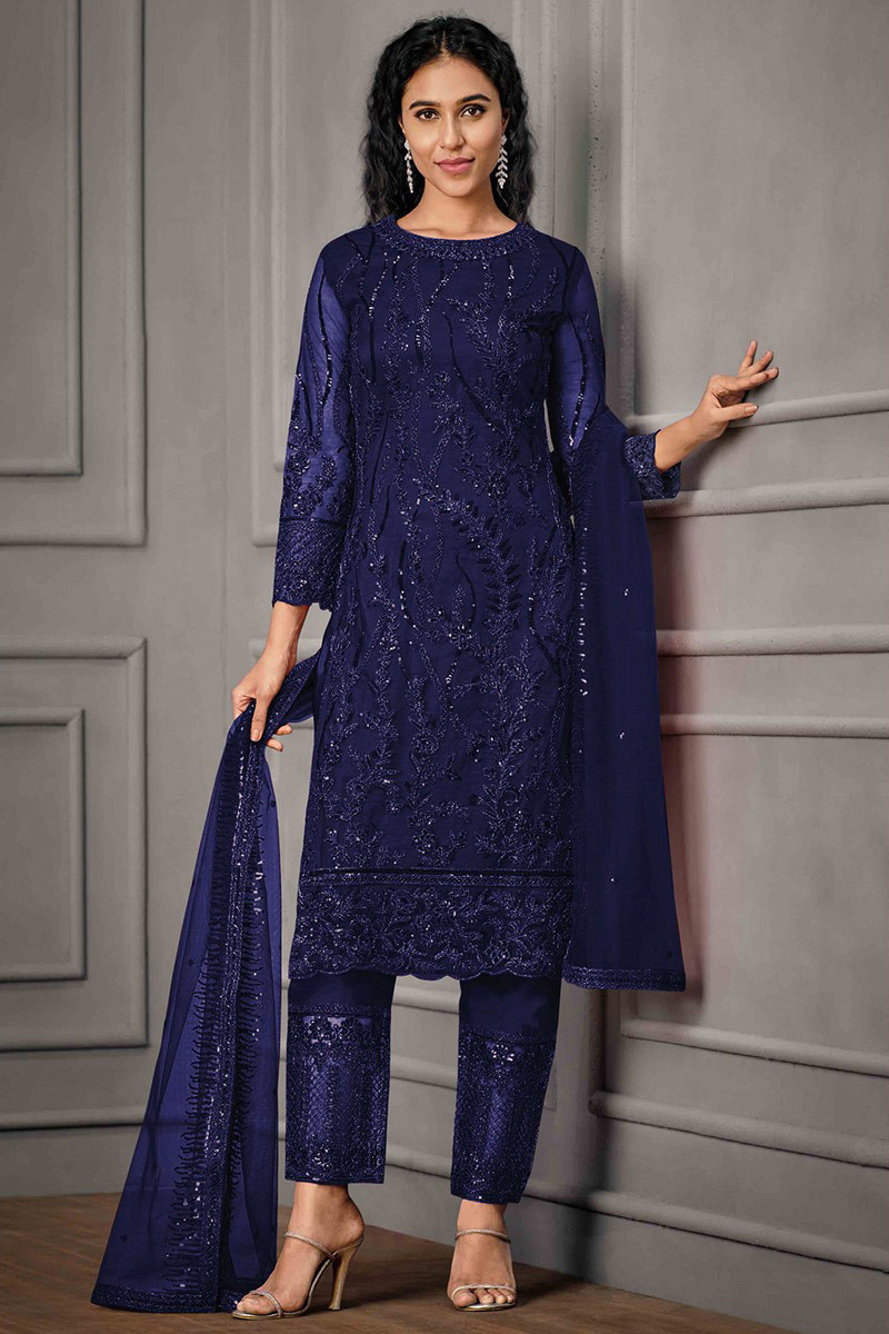 Punjabi Suit Design Photos | Work suits for women, Womens tailored suit,  Ladies trouser suits
